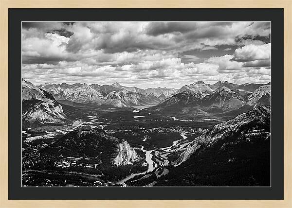 Valley Vista In Black And White