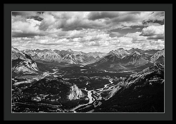 Valley Vista In Black And White