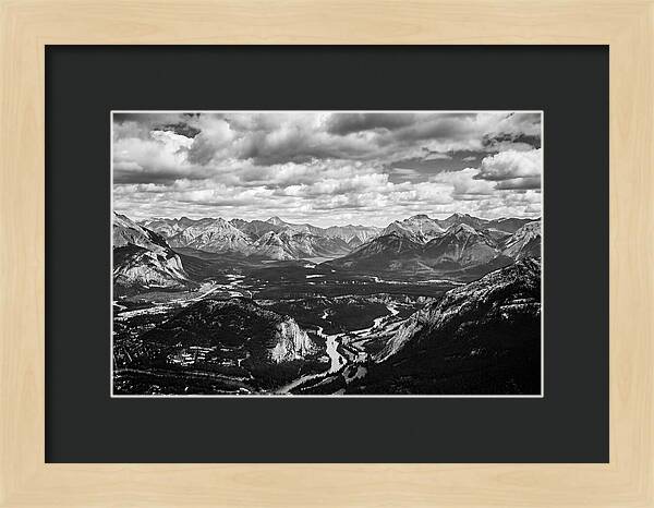 Valley Vista In Black And White