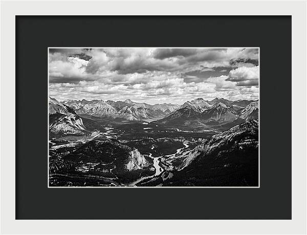 Valley Vista In Black And White