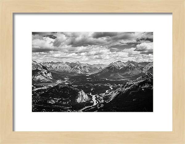 Valley Vista In Black And White