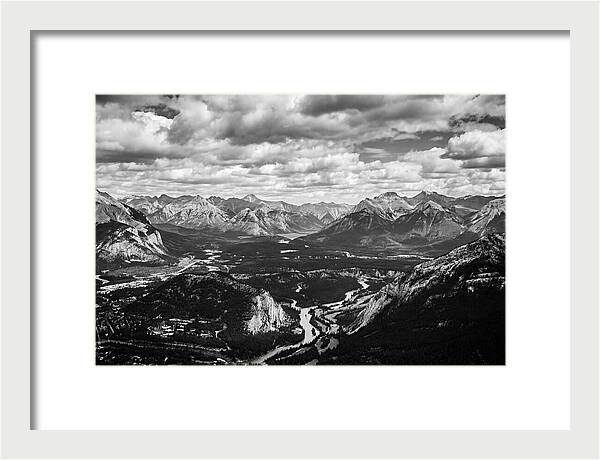 Valley Vista In Black And White