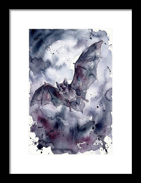 Vampire Bat In Flight