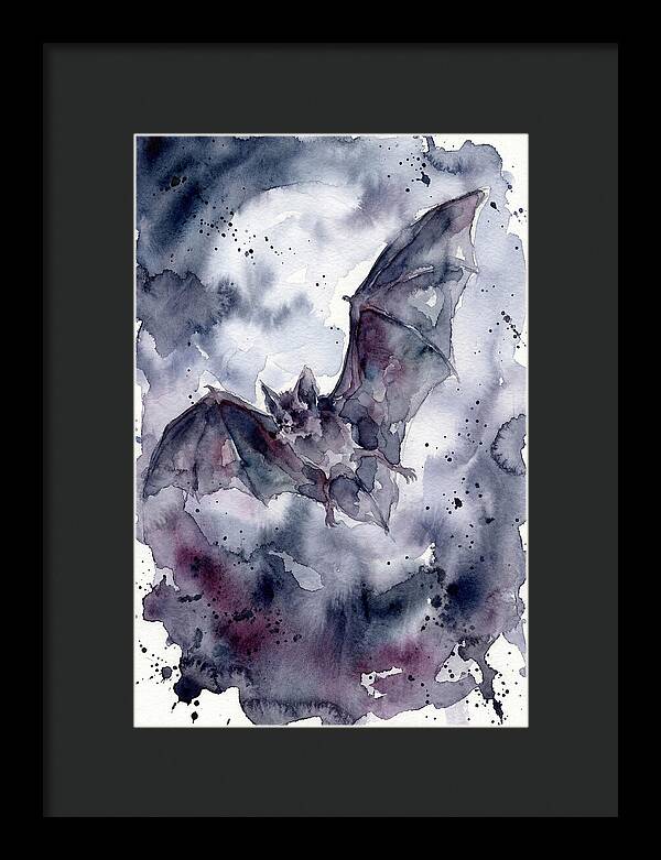 Vampire Bat In Flight