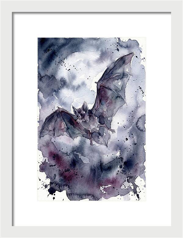 Vampire Bat In Flight