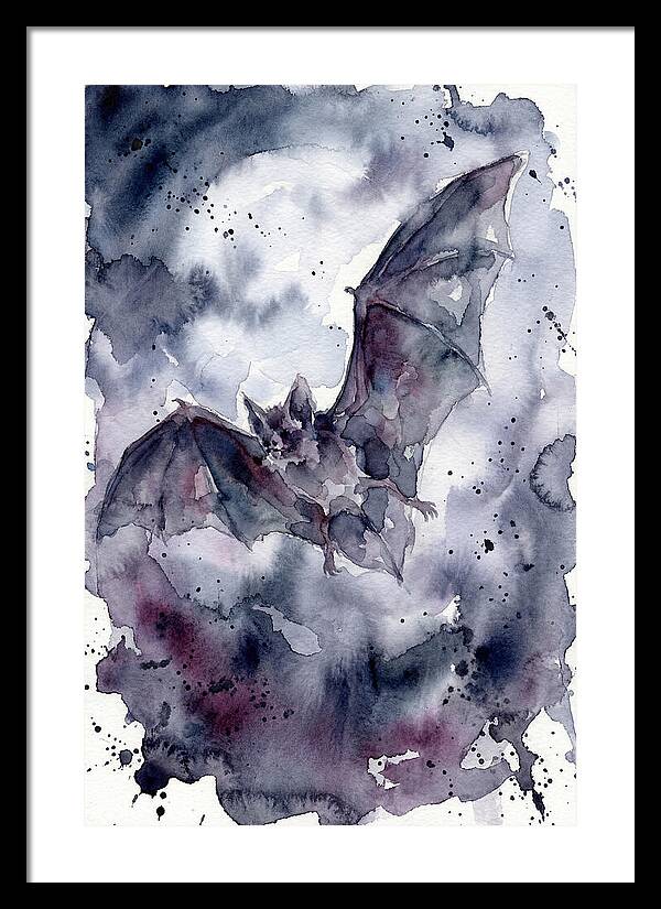 Vampire Bat In Flight