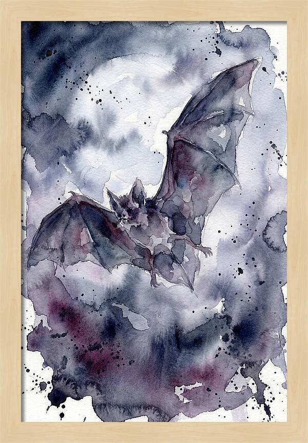 Vampire Bat In Flight