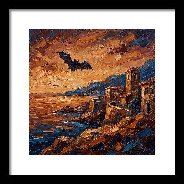 Vampire Bat Over Mediterranean Coast