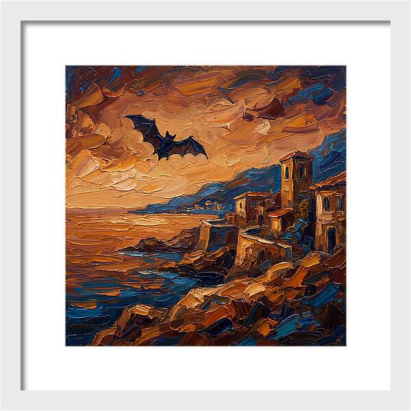 Vampire Bat Over Mediterranean Coast