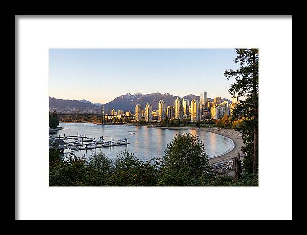 Vancouver Skyline At Dusk