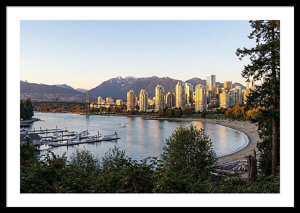 Vancouver Skyline At Dusk
