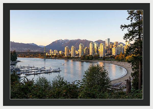 Vancouver Skyline At Dusk