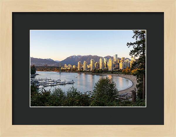 Vancouver Skyline At Dusk