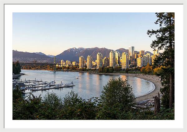 Vancouver Skyline At Dusk
