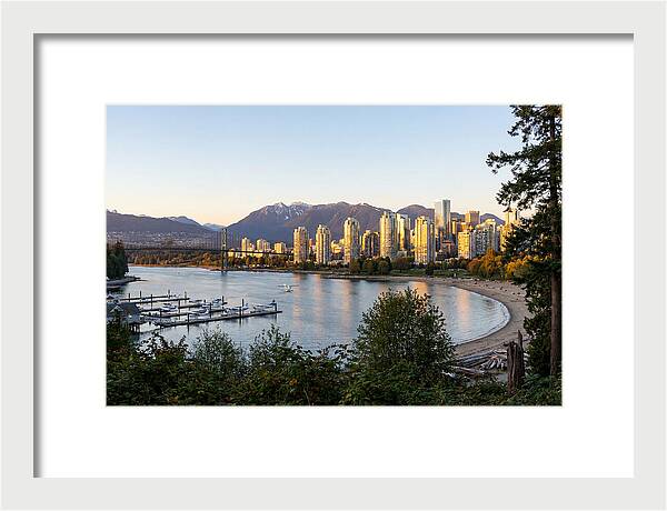 Vancouver Skyline At Dusk