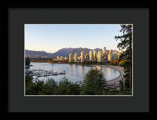 Vancouver Skyline At Dusk
