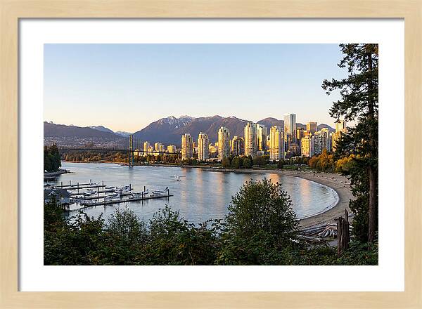 Vancouver Skyline At Dusk