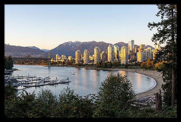 Vancouver Skyline At Dusk