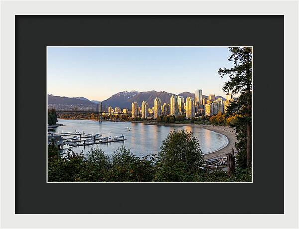 Vancouver Skyline At Dusk