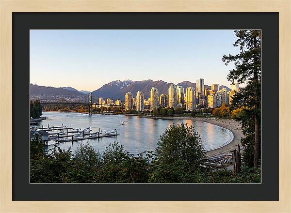 Vancouver Skyline At Dusk