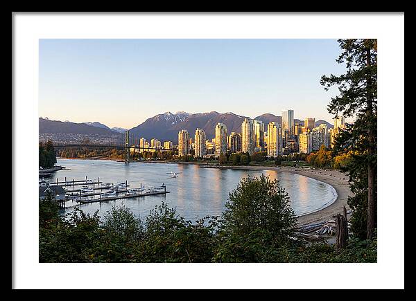 Vancouver Skyline At Dusk