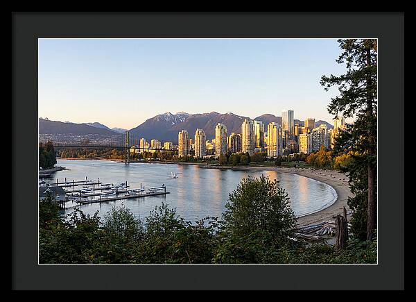 Vancouver Skyline At Dusk