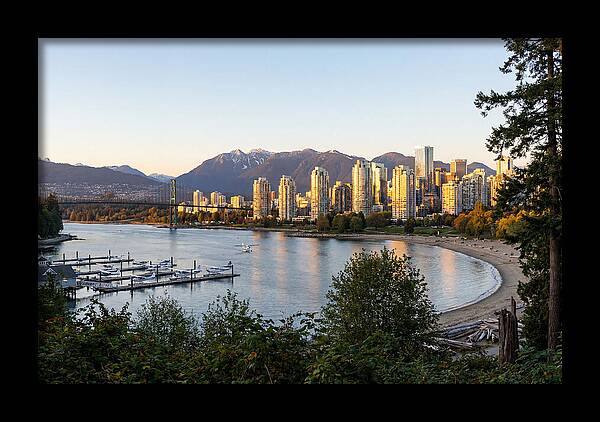 Vancouver Skyline At Dusk