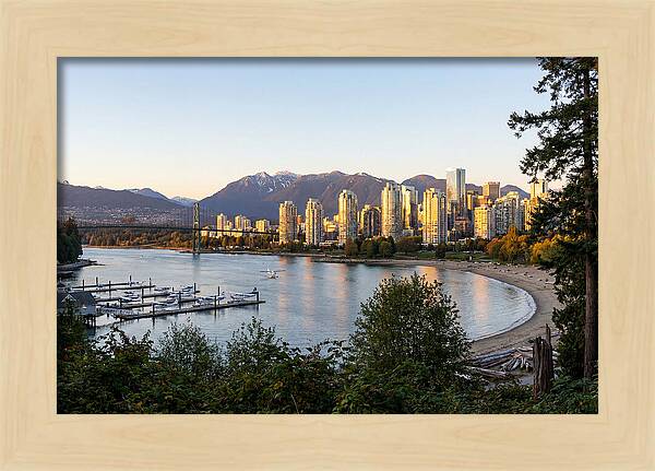 Vancouver Skyline At Dusk