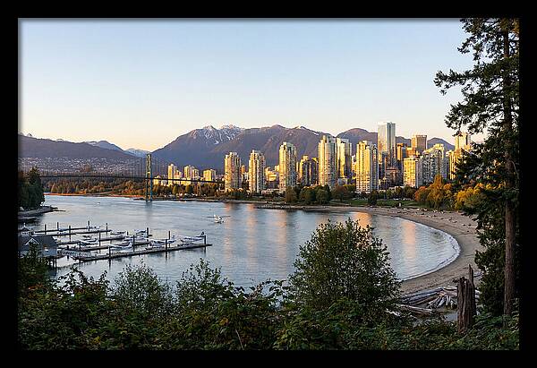 Vancouver Skyline At Dusk
