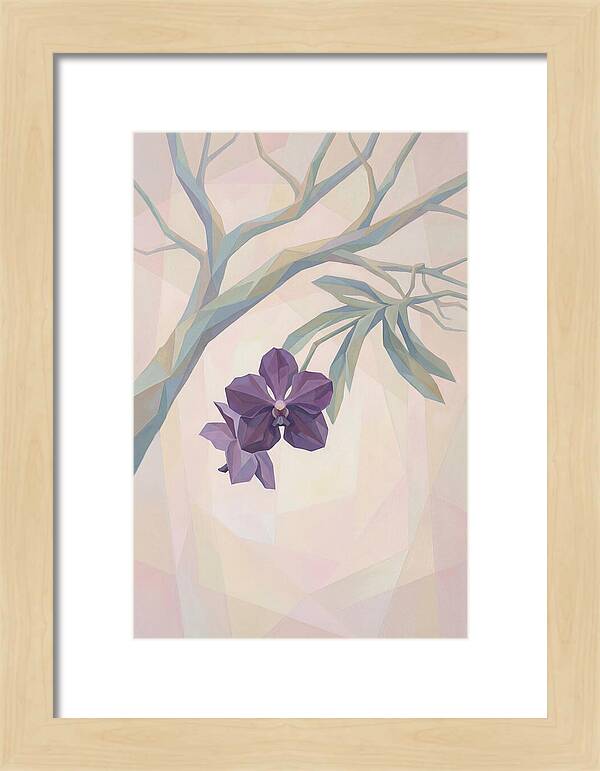 Vanda Orchid In Deep Purple