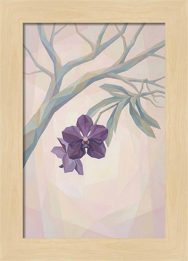 Vanda Orchid In Deep Purple