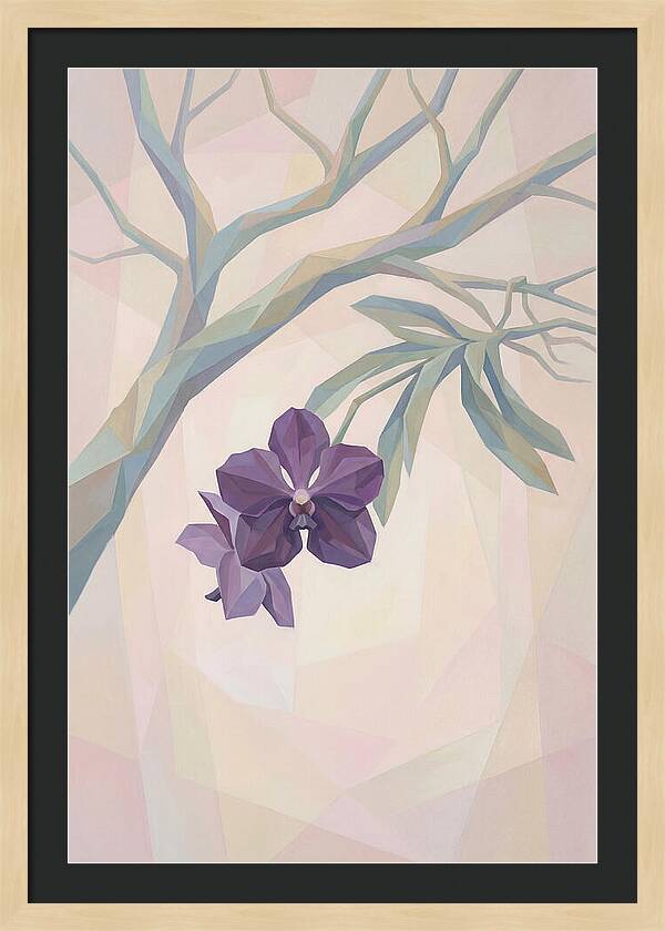 Vanda Orchid In Deep Purple