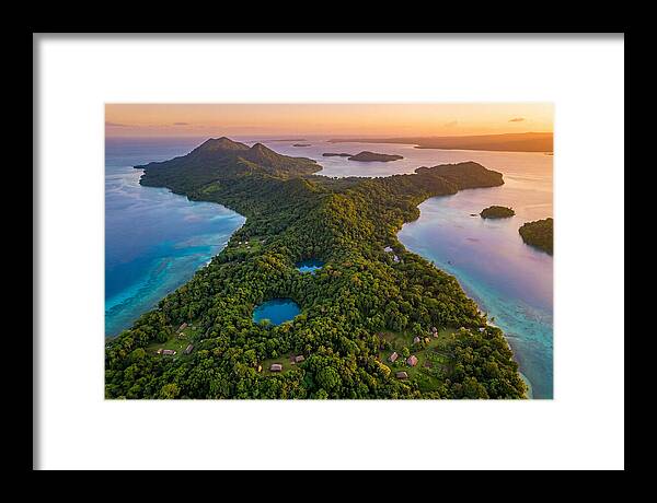 Vanuatus Lush Landscape At Dusk