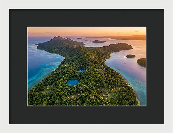 Vanuatus Lush Landscape At Dusk