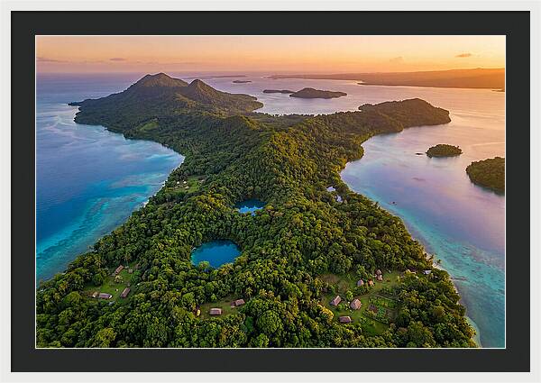 Vanuatus Lush Landscape At Dusk