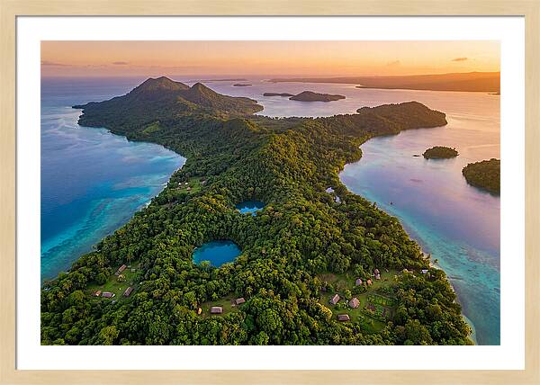 Vanuatus Lush Landscape At Dusk
