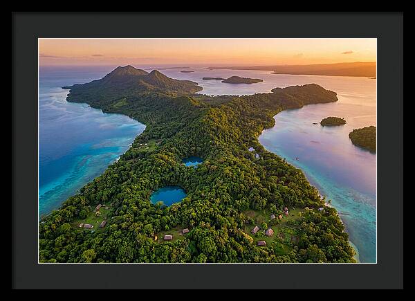 Vanuatus Lush Landscape At Dusk