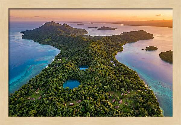 Vanuatus Lush Landscape At Dusk
