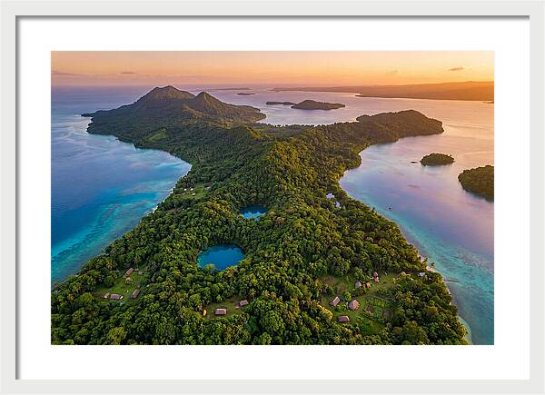 Vanuatus Lush Landscape At Dusk