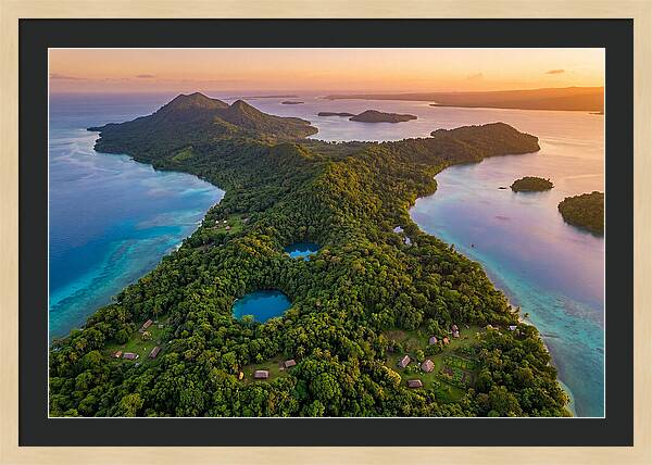 Vanuatus Lush Landscape At Dusk