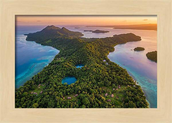Vanuatus Lush Landscape At Dusk