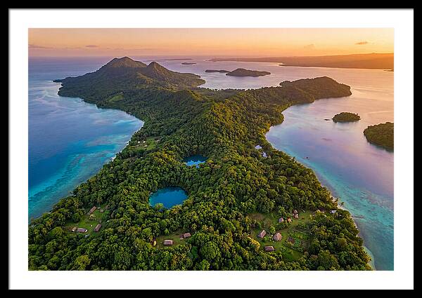 Vanuatus Lush Landscape At Dusk