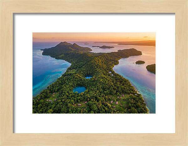Vanuatus Lush Landscape At Dusk