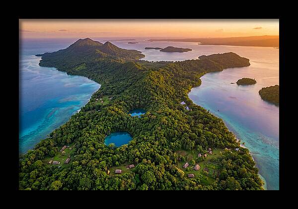 Vanuatus Lush Landscape At Dusk