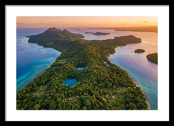 Vanuatus Lush Landscape At Dusk
