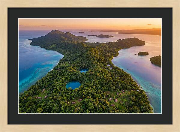 Vanuatus Lush Landscape At Dusk