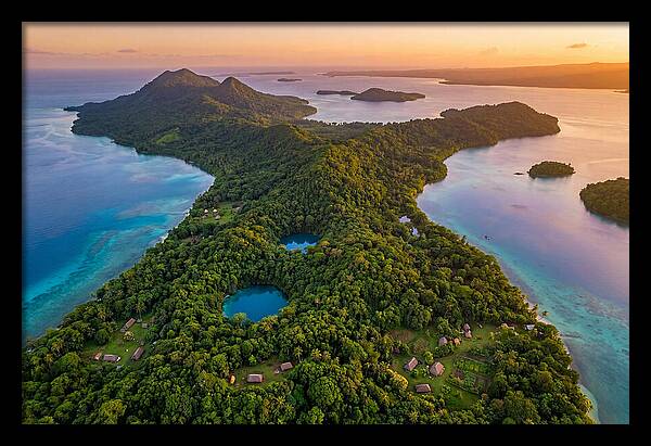 Vanuatus Lush Landscape At Dusk