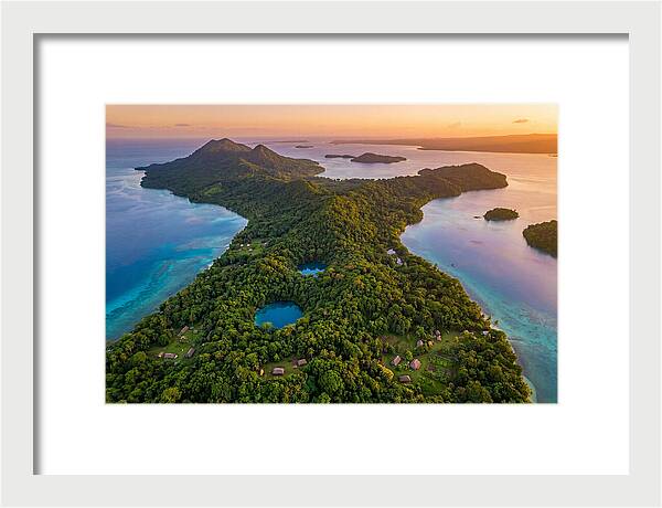 Vanuatus Lush Landscape At Dusk