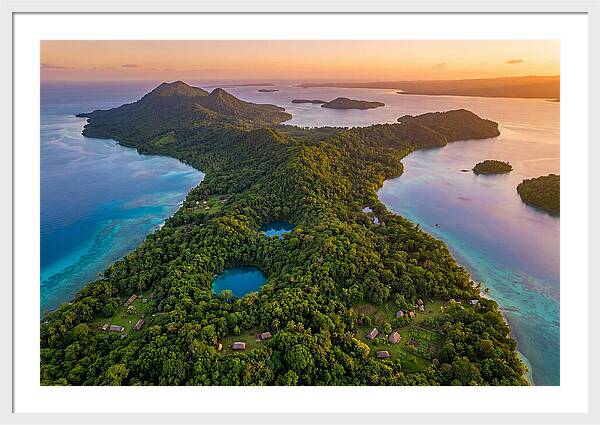 Vanuatus Lush Landscape At Dusk