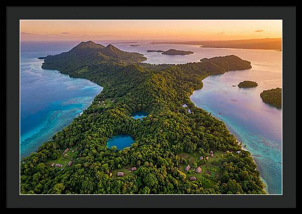 Vanuatus Lush Landscape At Dusk